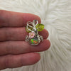 3ct Ethiopian Opal and Sterling Silver Mini Pumpkin Pendant
