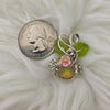 3ct Ethiopian Opal and Sterling Silver Mini Pumpkin Pendant