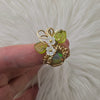 3ct Ethiopian Opal and 14k Gold Filled Mini Pumpkin Pendant