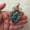 Ocean themed Jasper Statement Pendant In Copper
