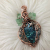 Ocean themed Jasper Statement Pendant In Copper
