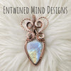 Moonstone Statement Pendant In Copper