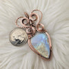 Moonstone Statement Pendant In Copper