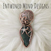 Ocean themed Labradorite Pendant In Copper