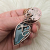 Ocean themed Labradorite Pendant In Copper