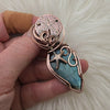 Ocean themed Labradorite Pendant In Copper