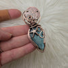 Ocean themed Labradorite Pendant In Copper