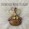 Ocean Jasper Pumpkin Pendant In Copper