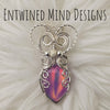 Aurora Opal Doublet and Sterling Silver Statement Pendant