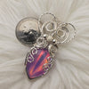 Aurora Opal Doublet and Sterling Silver Statement Pendant