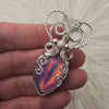 Aurora Opal Doublet and Sterling Silver Statement Pendant