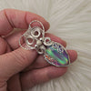 Aurora Opal Doublet and Sterling Silver Statement Pendant