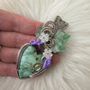 Variscite Statement Pendant In Sterling Silver