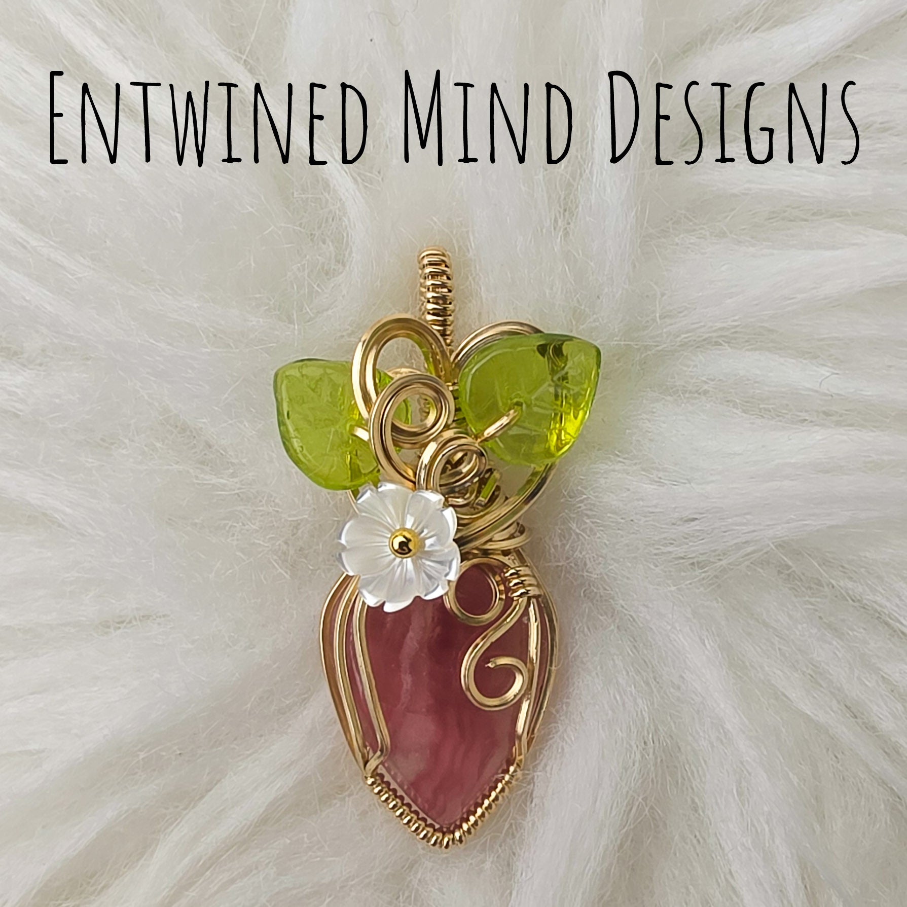 Cobalto Calcite 14k gold filled Pendant