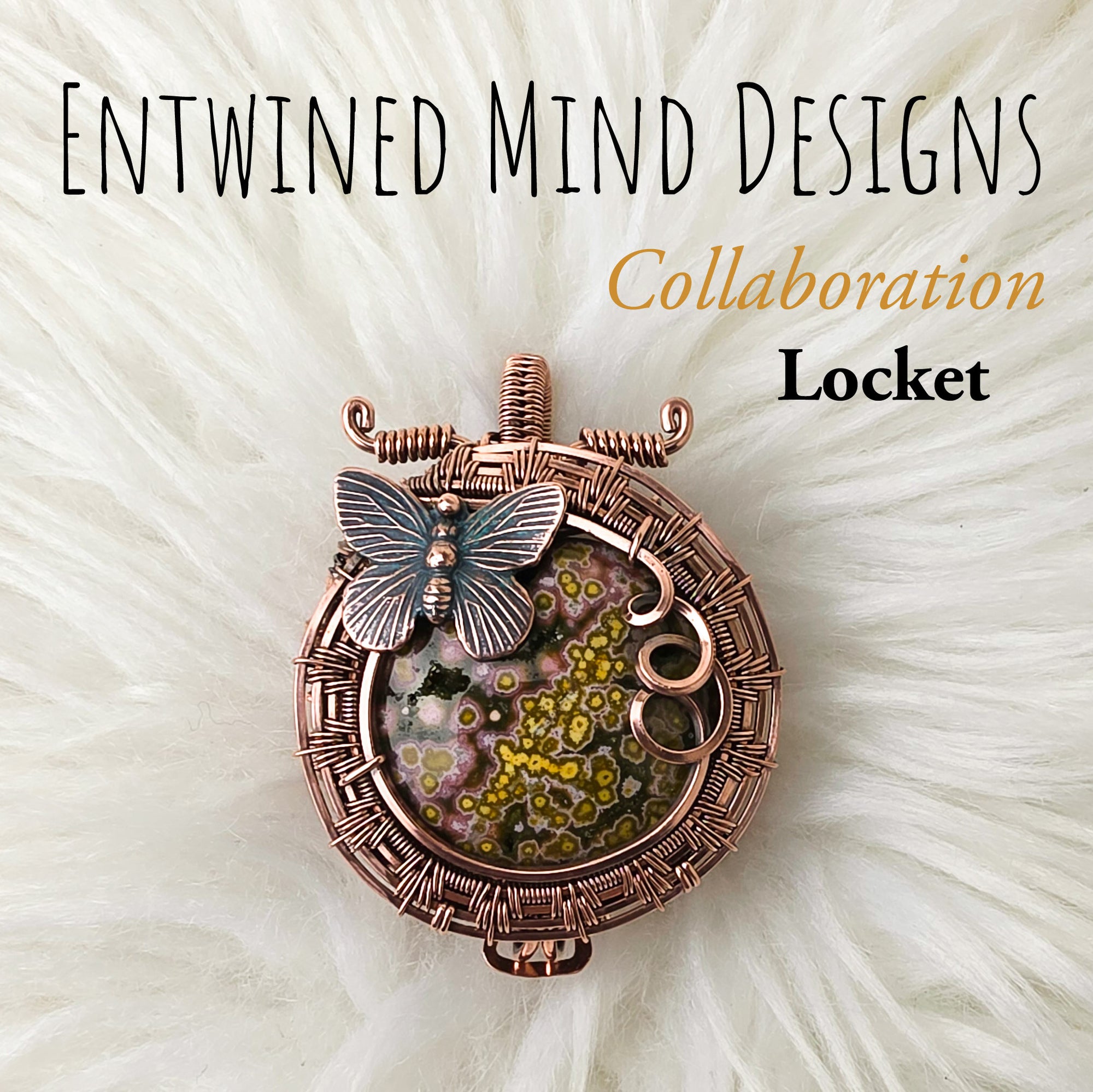So.U./ Entwined Mind Designs Collaboration Locket Pendant In Copper