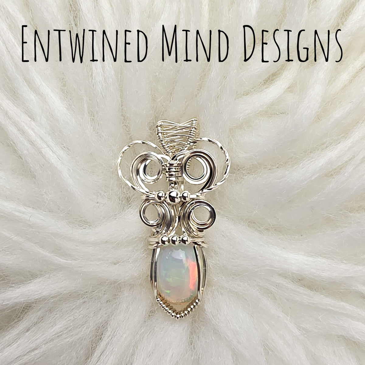 2.5ct Ethiopian Opal and Sterling Silver Small Pendant