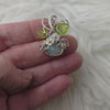 3ct Ethiopian Opal and Sterling Silver Mini Pumpkin Pendant