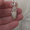 Show Special- 7ct Peach Ethiopian Opal and Sterling Silver Small Pendant