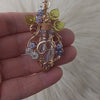 Purple Potion Bottle Pendant In 14k Goldfill