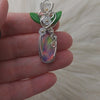 Auroa Opal And Sterling Silver Statement Pendant