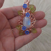 Moonstone Statement Pendant In Copper