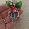 Red Aurora Plume Agate Doublet And Sterling Silver Pendant