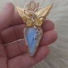 Moonstone Statement Pendant In 14k Gold Filled Wire