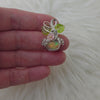 3ct Ethiopian Opal and Sterling Silver Mini Pumpkin Pendant