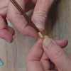 Ocean themed Jasper Statement Pendant In Copper