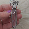 Hymalayan Quartz Crystal And Sterling Silver Statement Pendant