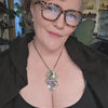 "Plum Wine" Tiffany Stone Statement Pendant In Sterling Silver
