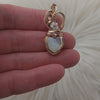 Mother Of Pearl Mini Heart Pendant In 14k Goldfill
