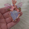 Moonstone Statement Pendant In Copper