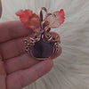 Amethyst Pumpkin Pendant In Copper