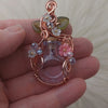 Spell Bottle Flower Pendant