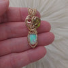 3.5ct Natural Ethiopian Opal And 14k gold filled Small Pendant