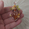 Amber Potion Bottle Pendant