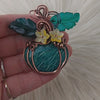 Amazonite Pumpkin Pendant In Copper