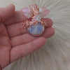 Moonstone Pumpkin Pendant In Copper