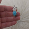 Larimar Mini Pendant In Sterling Silver