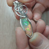 9ct Ethiopian Opal and Sterling Silver Pendant