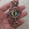 "Kahl" Dragons Eye Pendant in Copper