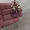 Carved Ametrine Present Pendant In Copper