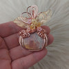 Fossil Coral Pumpkin Pendant In Copper
