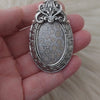 Fossilized Coral Pendant In Sterling Silver