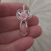 Peruvian Pink Opal Sterling Silver Mini Pendant