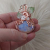 Moonstone Pumpkin Pendant In Copper