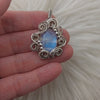 Moonstone And Sterling Silver Mini Pendant