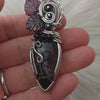 Black Agate And Sterling Silver Statement Pendant