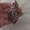 "Forest" Dragons Eye Pendant in Copper